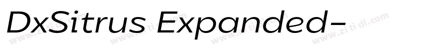 DxSitrus Expanded字体转换
